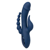 III Triple Orgasm (Blue) – Triple Action Silicone Massager with Vibrating Shaft and Beaded Tail > Vibrators > Ladies > Rabbit Multi - Tophatter Daily Deals