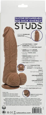 Big Dick Energy Studs – 7.5" Rechargeable Silicone Hands-Free Vibrator > Vibrators > Realistic Vibrators - Tophatter Daily Deals