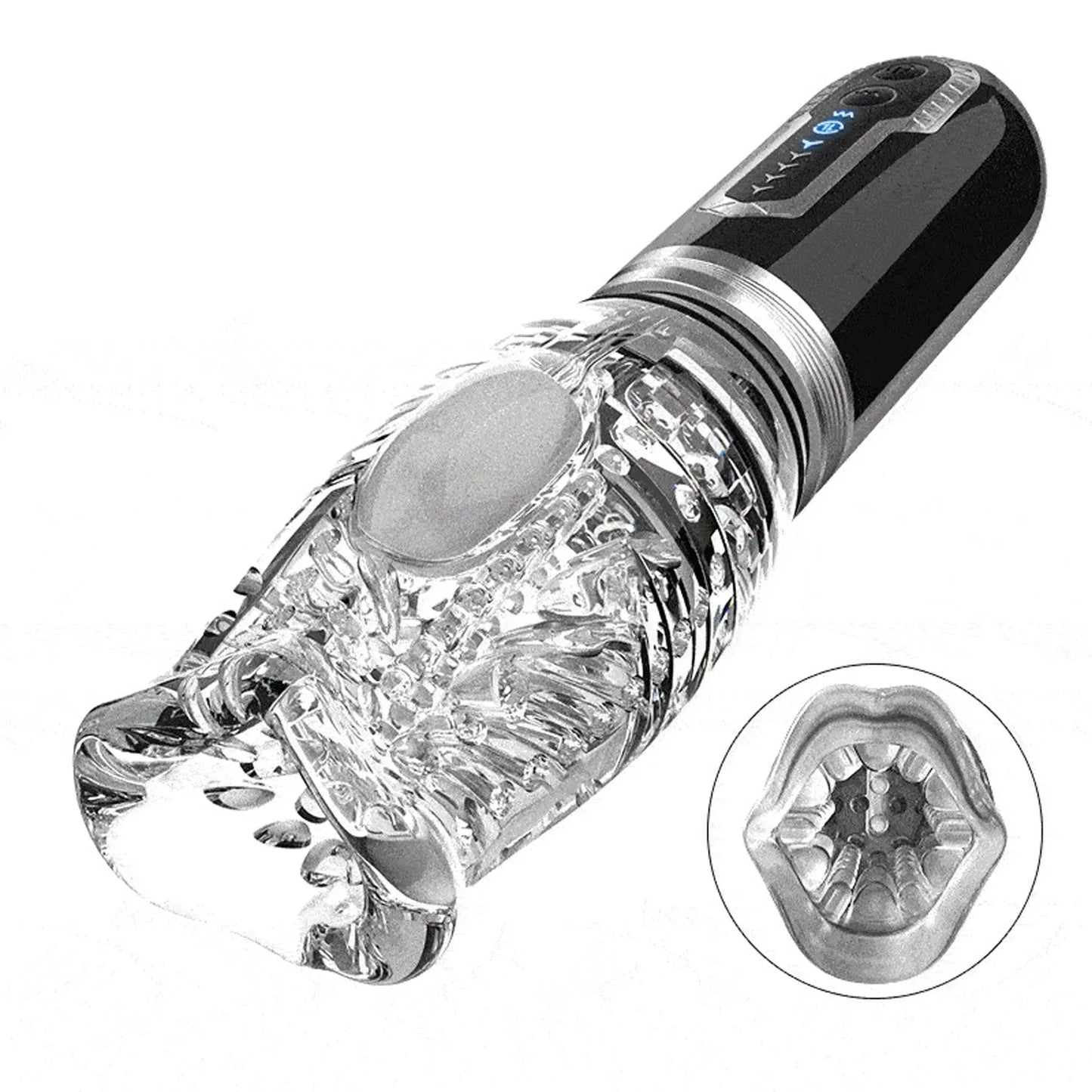 The Male Rose 3 – Rechargeable Thrusting Rotating Vibrating Masturbator > Sex Toys For Men > Masturbators > Vibrating - Tophatter Daily Deals