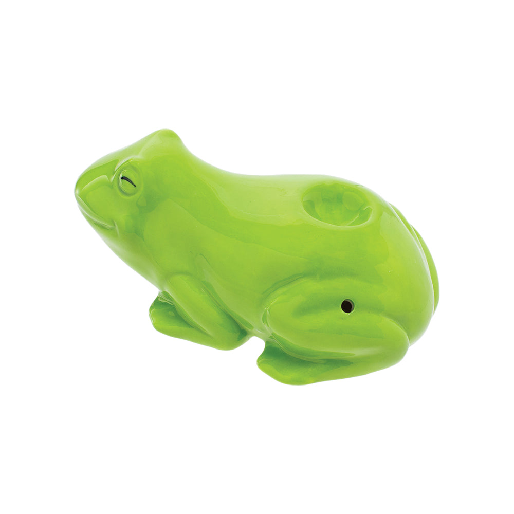 Wacky Bowlz Ceramic Hand Pipe | Frog Hand Pipes - Tophatter Daily Deals