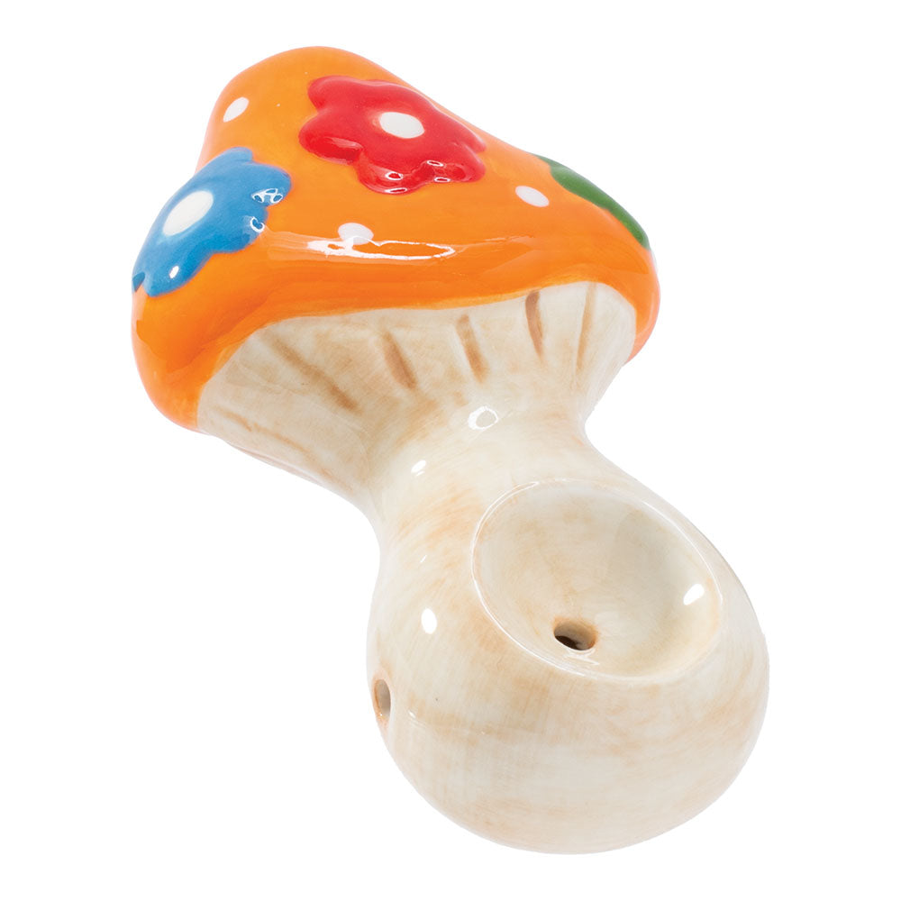 Wacky Bowlz Ceramic Hand Pipe | Patterned Mushroom Hand Pipes - Tophatter Daily Deals