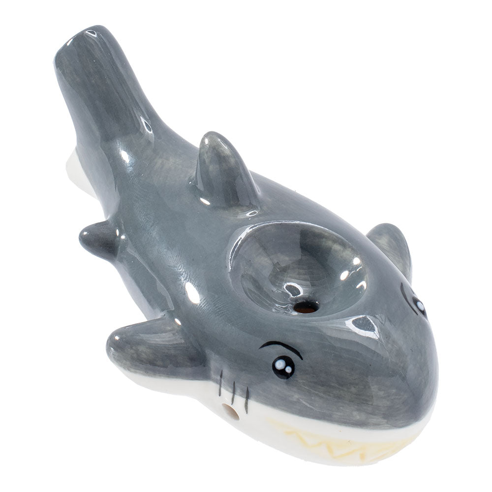 Wacky Bowlz Ceramic Hand Pipe | Shark Hand Pipes - Tophatter Daily Deals
