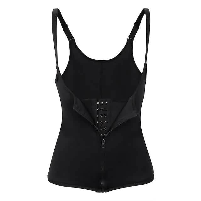 Waist Trainer Vest Body Shaper Sweat Waist Trainer Corset Black Fitness & Exercise - Tophatter Daily Deals