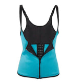 Waist Trainer Vest Body Shaper Sweat Waist Trainer Corset Royal Blue Fitness & Exercise - Tophatter Daily Deals