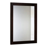 Wall Mount Mirror Wood-Like Frame Rectangle Modern Hanging Mirror Furniture & Decor - Tophatter Daily Deals