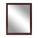 Wall Mount Mirror Wood-Like Frame Rectangle Modern Hanging Mirror Furniture & Decor - Tophatter Daily Deals