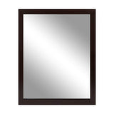 Wall Mount Mirror Wood-Like Frame Rectangle Modern Hanging Mirror Furniture & Decor - Tophatter Daily Deals