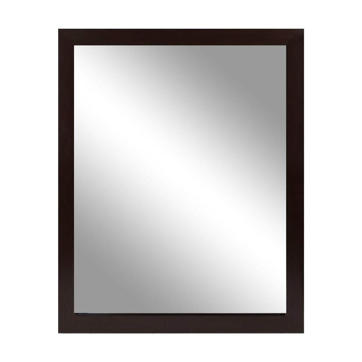 Wall Mount Mirror Wood-Like Frame Rectangle Modern Hanging Mirror Furniture & Decor - Tophatter Daily Deals