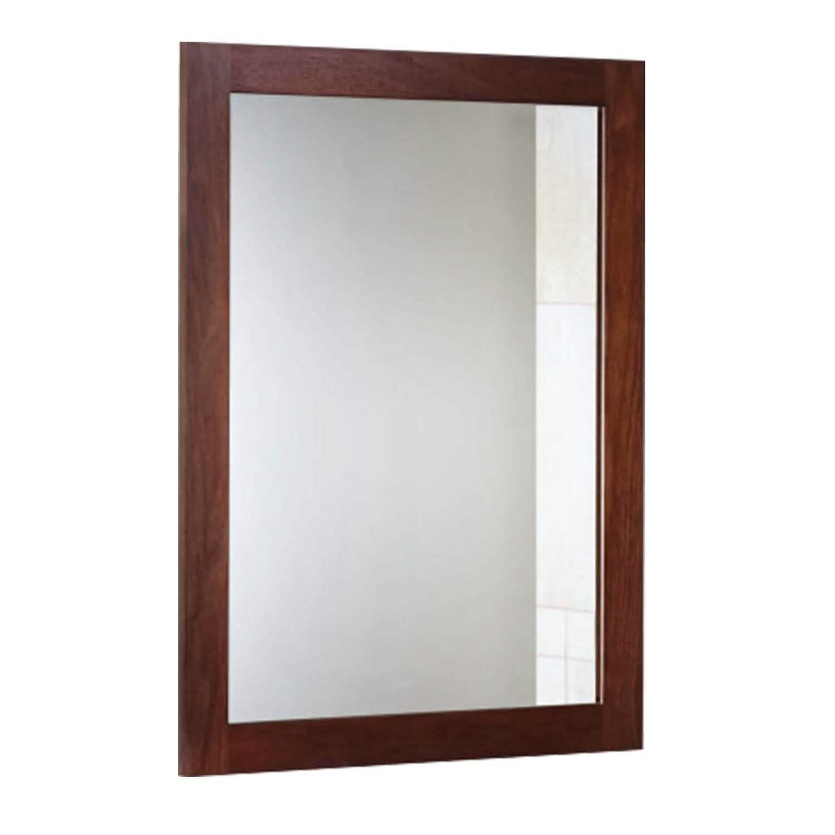 Wall Mount Mirror Wood-Like Frame Rectangle Modern Hanging Mirror Furniture & Decor - Tophatter Daily Deals