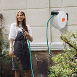 Wall Mounted Automatic Retractable Garden Hose Reel Garden & Patio - Tophatter Daily Deals