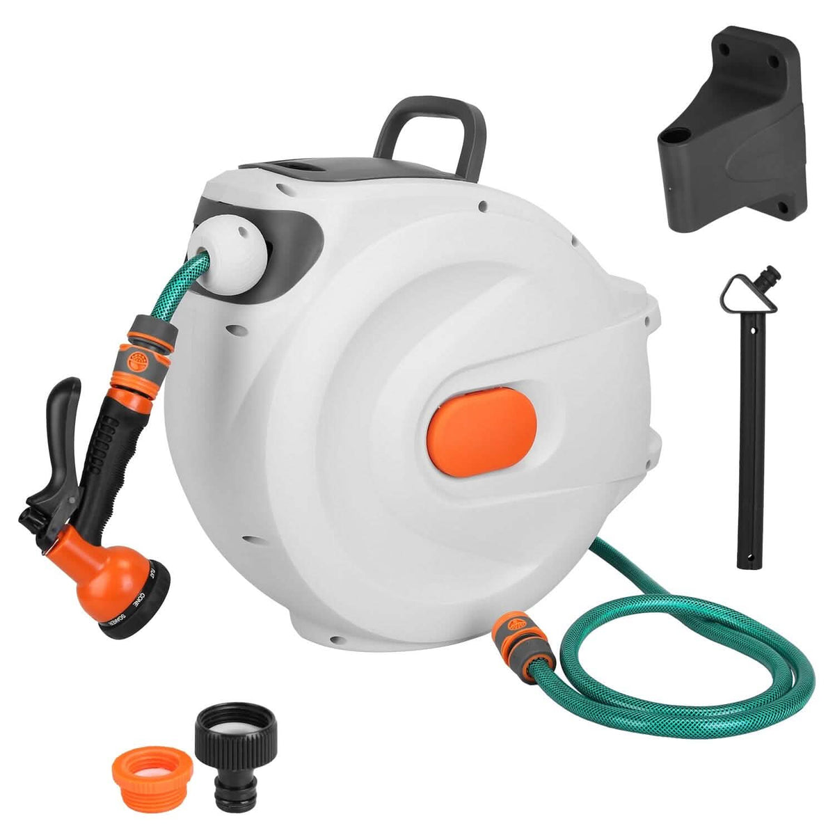 Wall Mounted Automatic Retractable Garden Hose Reel Garden & Patio - Tophatter Daily Deals