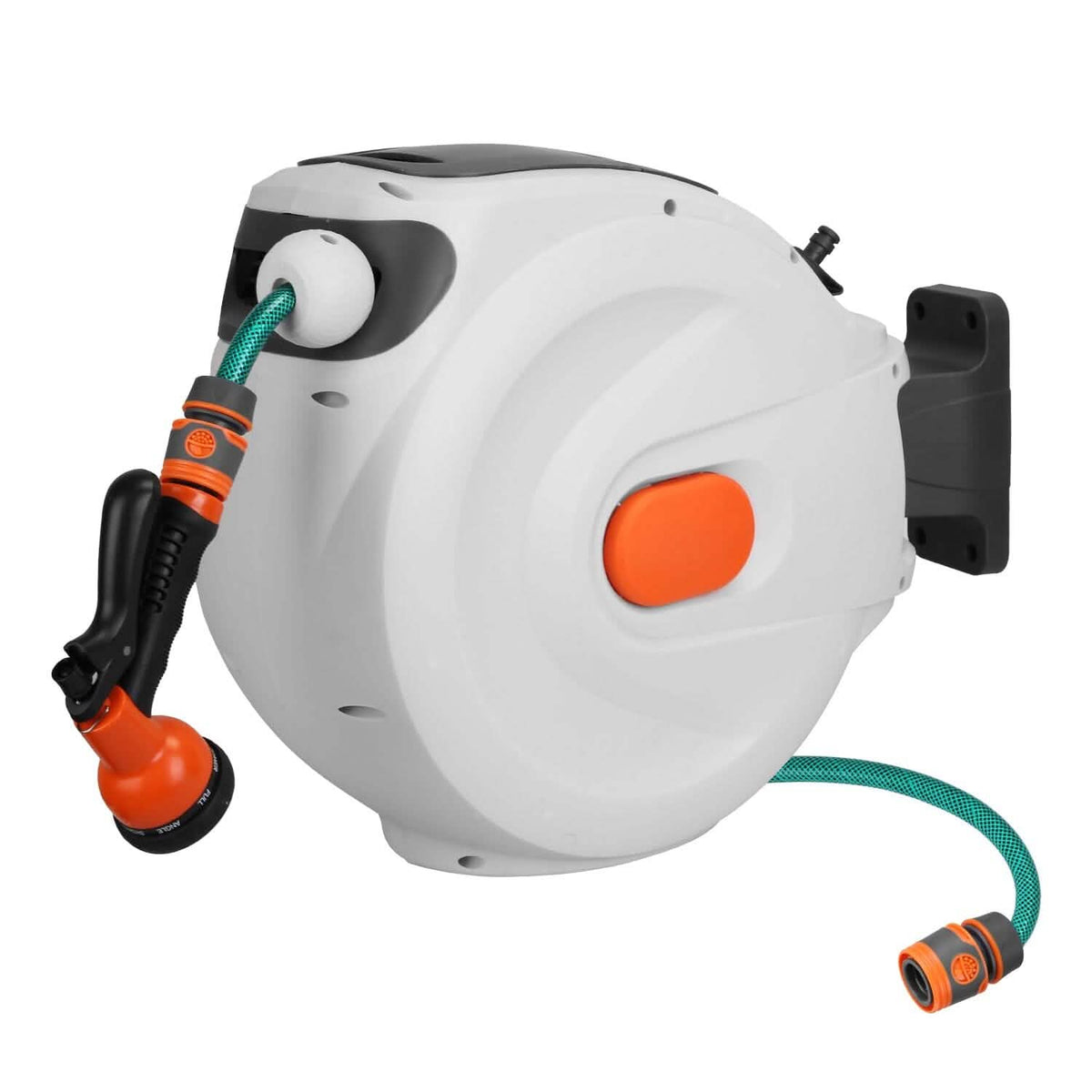 Wall Mounted Automatic Retractable Garden Hose Reel Garden & Patio - Tophatter Daily Deals