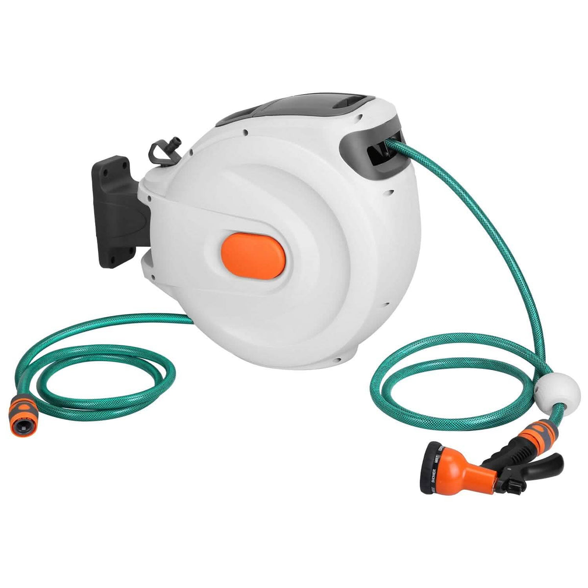 Wall Mounted Automatic Retractable Garden Hose Reel Garden & Patio - Tophatter Daily Deals
