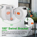 Wall Mounted Automatic Retractable Garden Hose Reel Garden & Patio - Tophatter Daily Deals