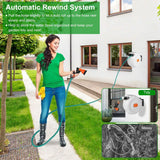 Wall Mounted Automatic Retractable Garden Hose Reel Garden & Patio - Tophatter Daily Deals