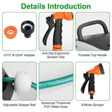 Wall Mounted Automatic Retractable Garden Hose Reel Garden & Patio - Tophatter Daily Deals
