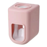Wall Mounted Automatic Toothpaste Squeezer Pink Bath - Tophatter Daily Deals