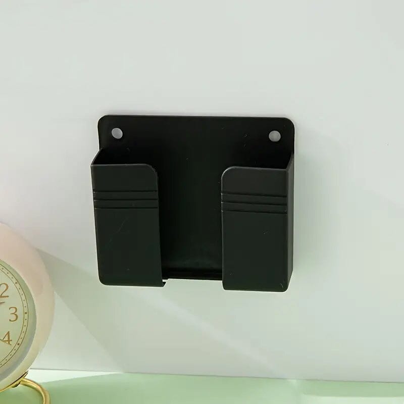 Wall-Mounted Phone Charging Holder Black Phone Holder - Tophatter Daily Deals