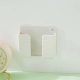 Wall-Mounted Phone Charging Holder White Phone Holder - Tophatter Daily Deals