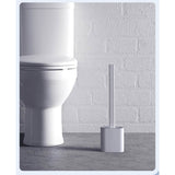 Wall Mounted Silicone Bathroom Brush and Holder Set Bath - Tophatter Daily Deals