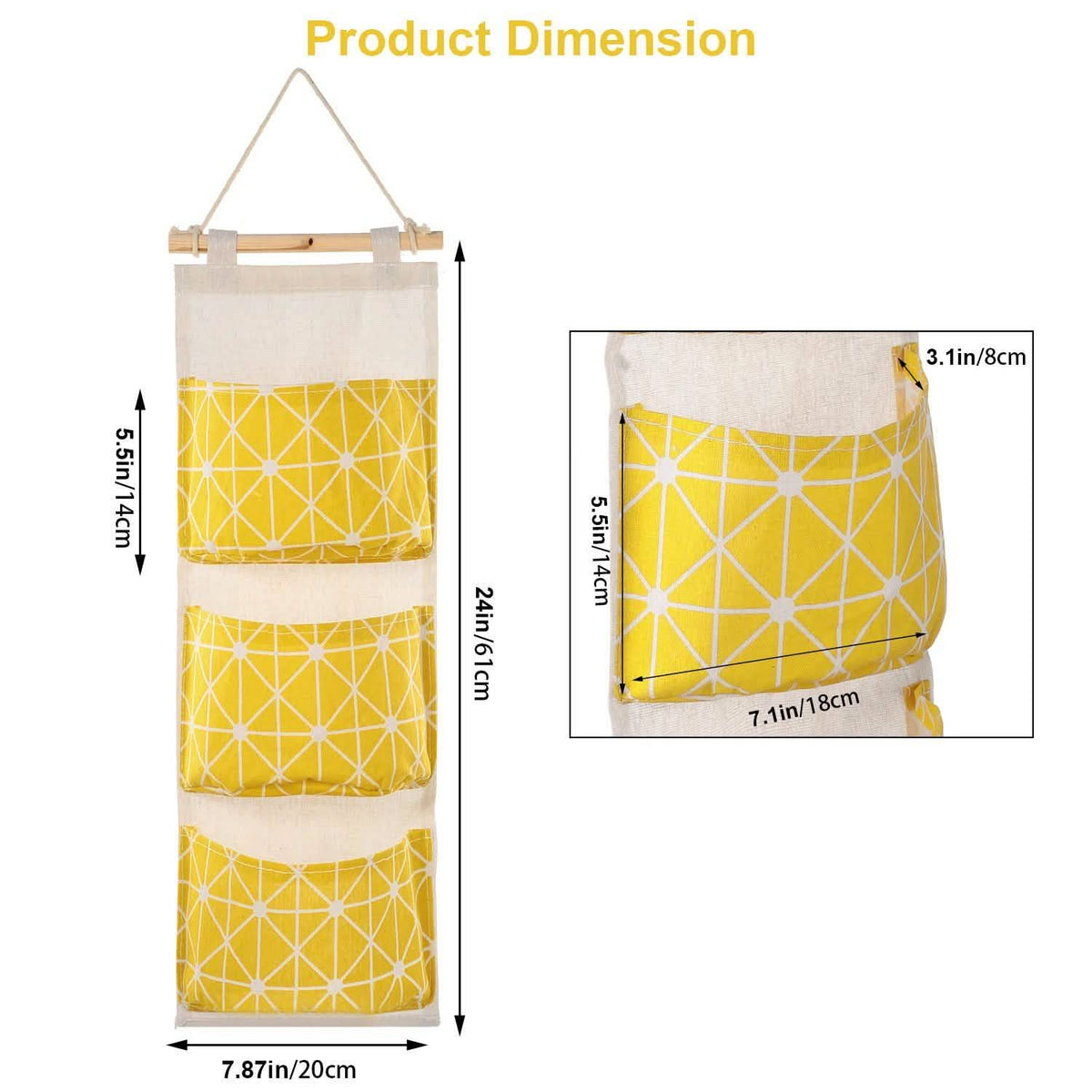 Wall Mounted Storage Bag Door Closet Storage & Organization - Tophatter Daily Deals
