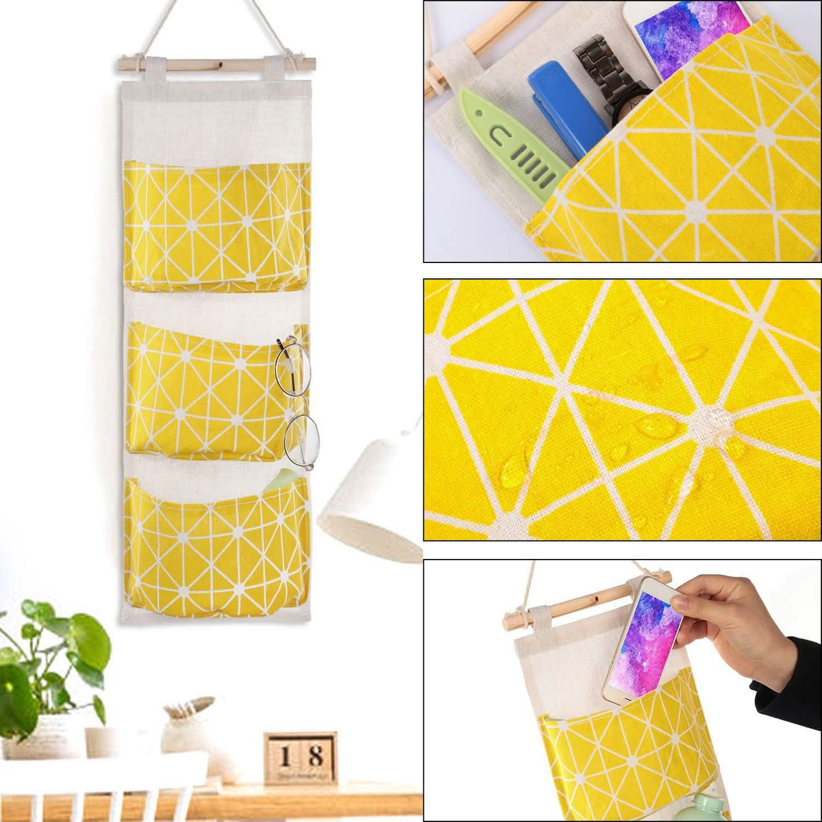 Wall Mounted Storage Bag Door Closet Storage & Organization - Tophatter Daily Deals