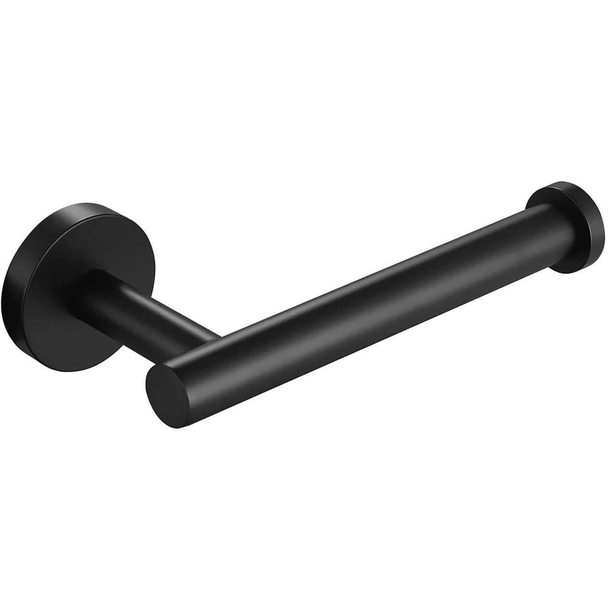 Wall Mounted Toilet Paper Holder Black 1-Piece Bath - Tophatter Daily Deals