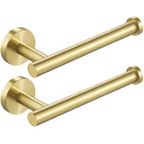 Wall Mounted Toilet Paper Holder Brass 2-Piece Bath - Tophatter Daily Deals