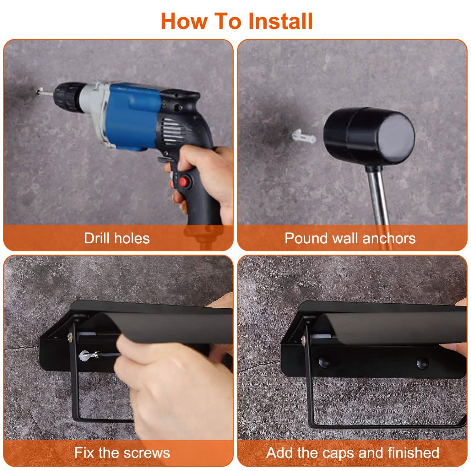 Wall Mounted Toilet Paper Holder with Phone Storage Rack Bath - Tophatter Daily Deals