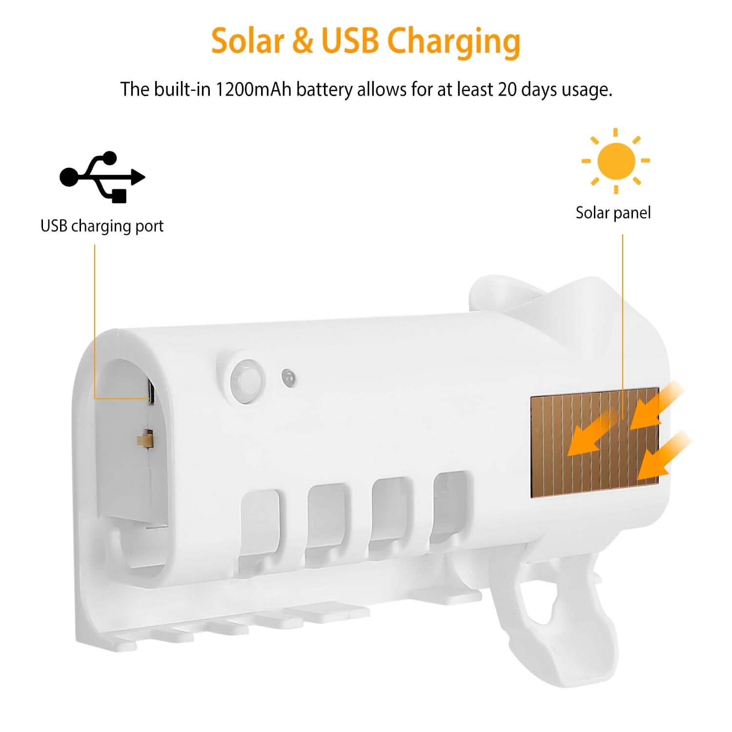 Wall Mounted Toothbrush Sanitizer Holder IR Induction UV Sanitization Rack Bath - Tophatter Daily Deals