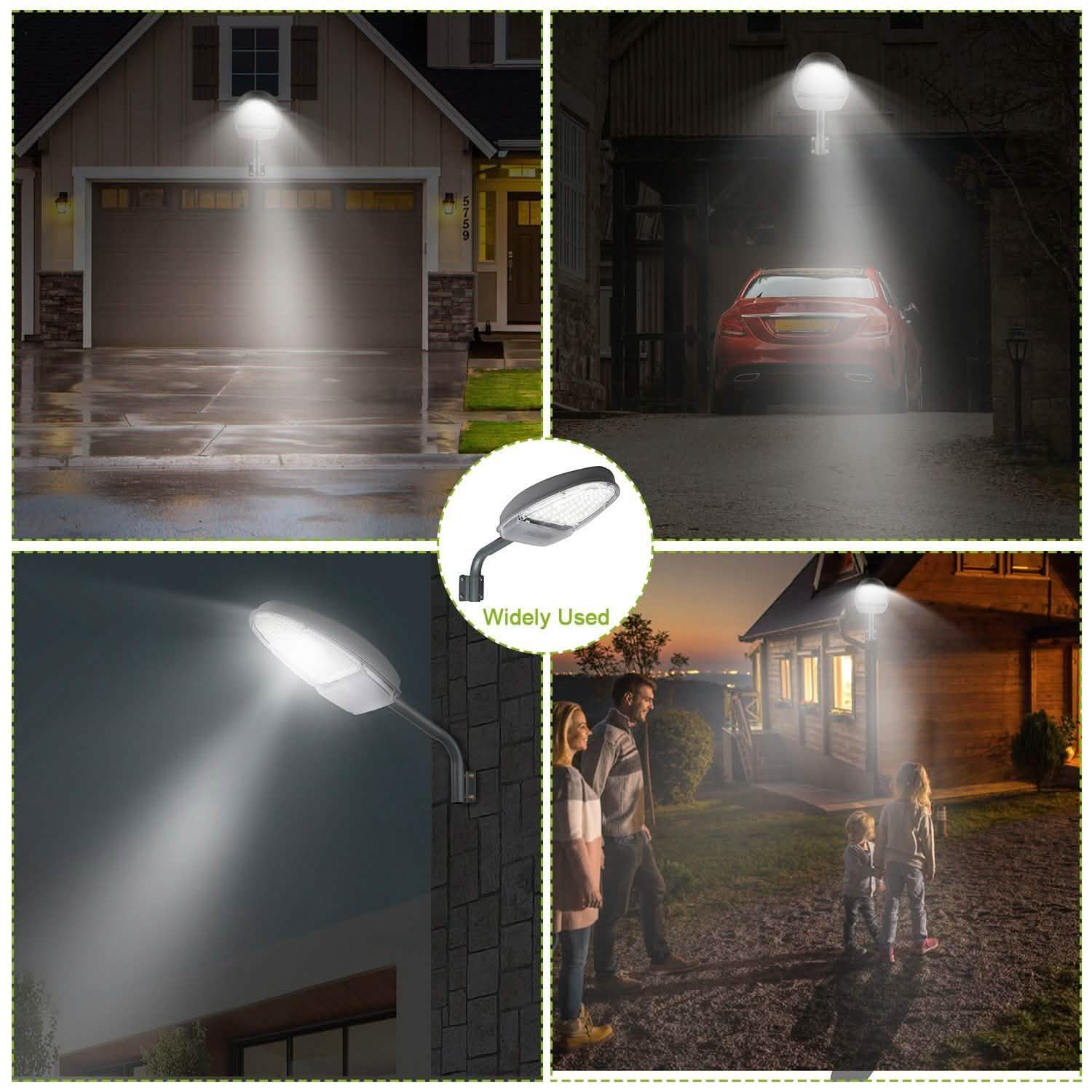 Wall Pack LED Lights 144LEDs Photocell Sensor Street Lamp IP65 Waterproof Outdoor Lighting - Tophatter Daily Deals