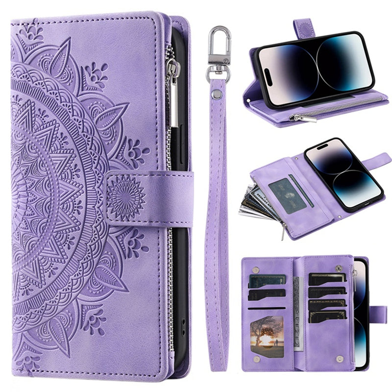 Luxury Zipper Wallet Case For IPhone Leather Card Slot Phone Bag iPhone Cases - Tophatter Daily Deals