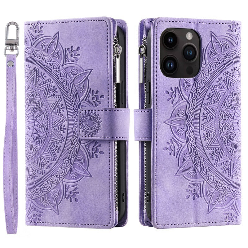 Luxury Zipper Wallet Case For IPhone Leather Card Slot Phone Bag iPhone Cases - Tophatter Daily Deals