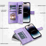 Luxury Zipper Wallet Case For IPhone Leather Card Slot Phone Bag iPhone Cases - Tophatter Daily Deals