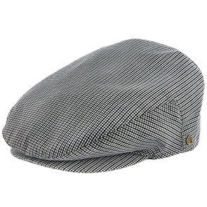 Clubhouse - Walrus Hats Linen Cloth Ivy Cap - Golf Flat Cap Black & White Ivy - Tophatter Daily Deals