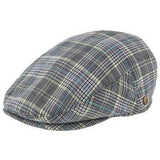 Clubhouse - Walrus Hats Linen Cloth Ivy Cap - Golf Flat Cap Grey & Green Ivy - Tophatter Daily Deals