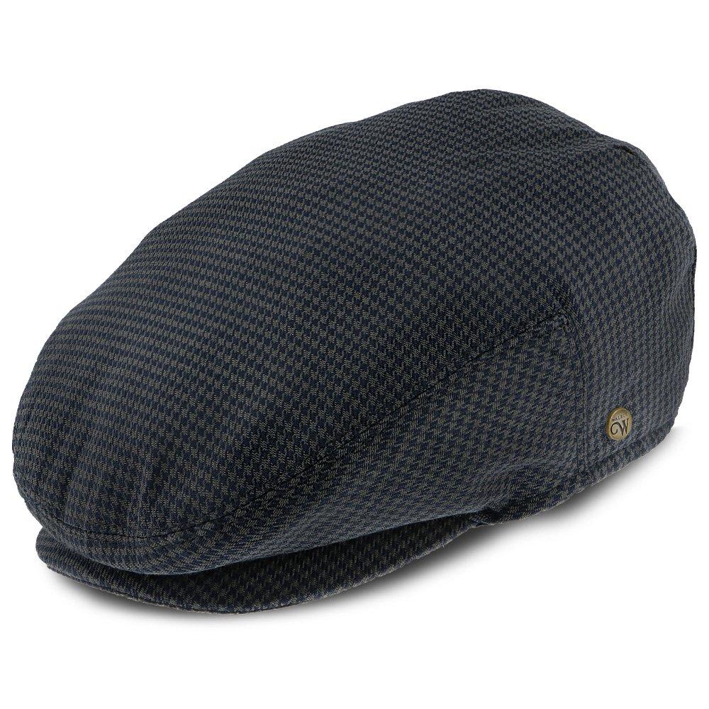 The Blazer - Walrus Hats Navy/Green Houndstooth Polyester Ivy Cap Ivy - Tophatter Daily Deals