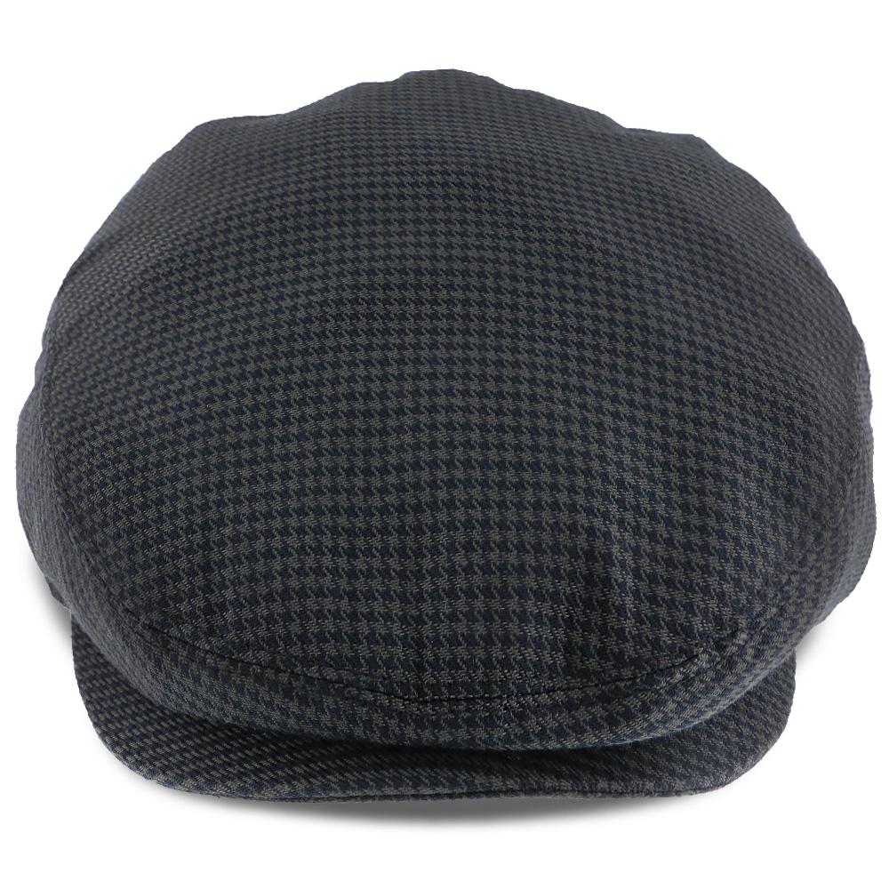 The Blazer - Walrus Hats Navy/Green Houndstooth Polyester Ivy Cap Ivy - Tophatter Daily Deals