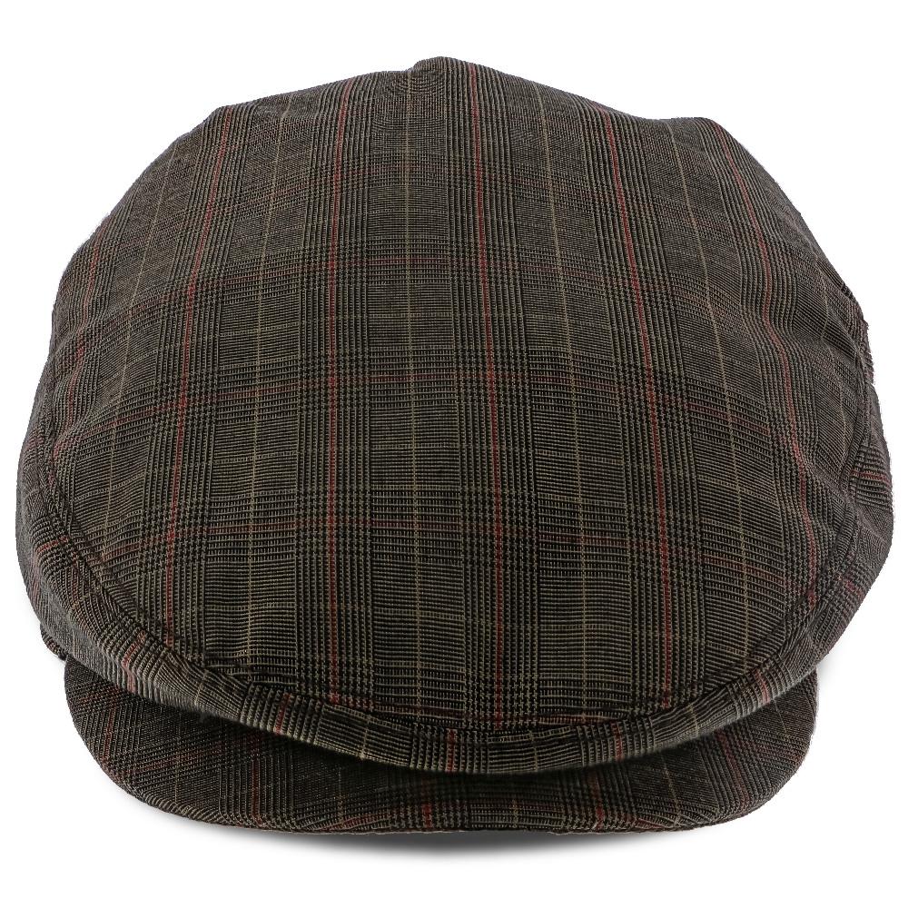 The Fairway - Walrus Hats Brown/Red Plaid Polyester Ivy Cap Ivy - Tophatter Daily Deals