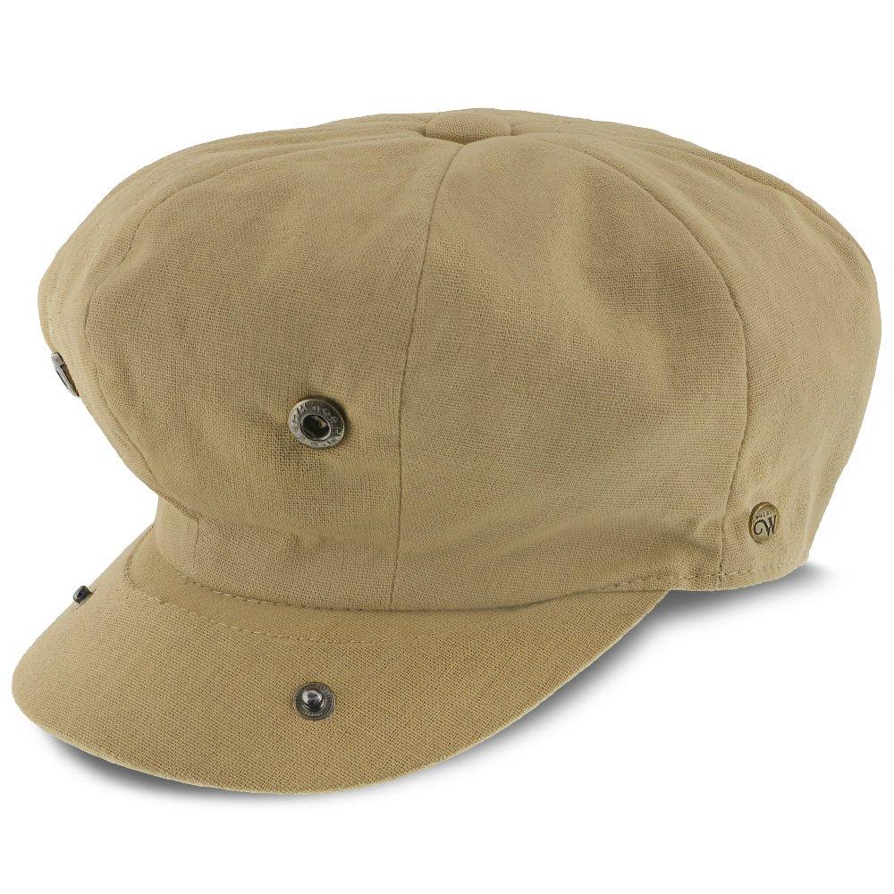Beckham - Walrus Hats Tan Cotton 8 Panel Newsboy Cap Newsboy - Tophatter Daily Deals
