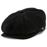 Beckham - Walrus Hats Tan Cotton 8 Panel Newsboy Cap Black Newsboy - Tophatter Daily Deals