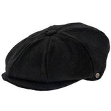 Shelby - Walrus Hat Wool Blend 8 Panel Newsboy Cap Black Newsboy - Tophatter Daily Deals