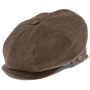 Regal - Walrus Hats Linen/Cotton 8 Panel Newsboy Cap Brown Newsboy - Tophatter Daily Deals