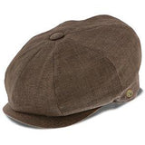 Regal - Walrus Hats Linen/Cotton 8 Panel Newsboy Cap Brown Newsboy - Tophatter Daily Deals