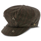 Dubliner - Walrus Hats Polyester 8 Panel Newsboy Cap Brown Plaid Newsboy - Tophatter Daily Deals