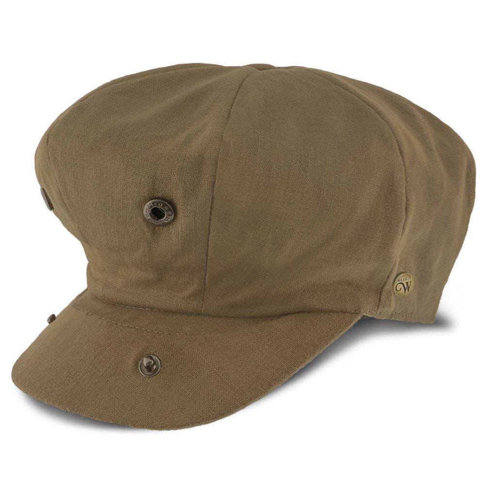 Hampton - Walrus Hats Sand Linen 8 Panel Newsboy Cap Newsboy - Tophatter Daily Deals