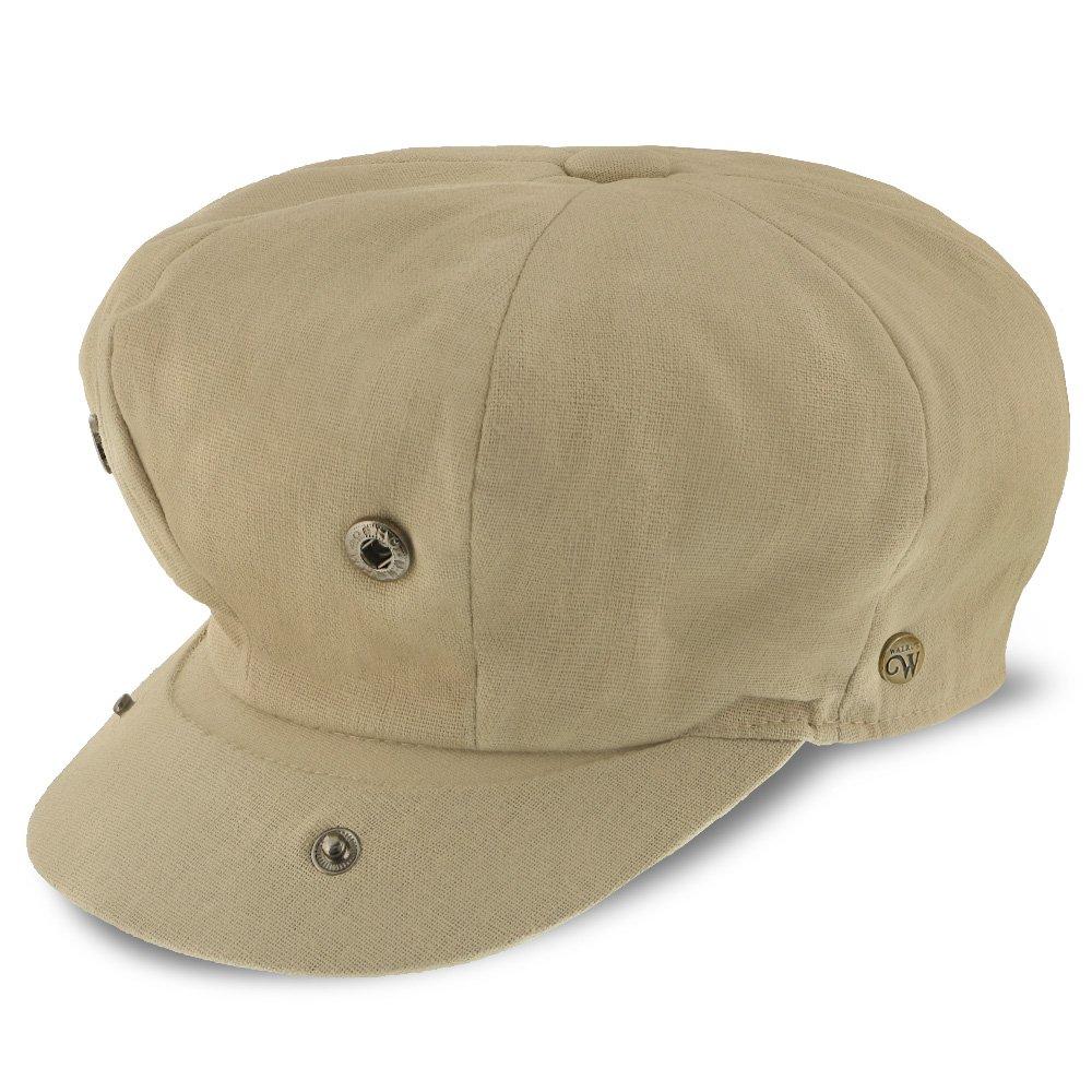 Hampton - Walrus Hats Sand Linen 8 Panel Newsboy Cap Newsboy - Tophatter Daily Deals