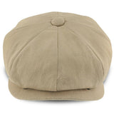 Hampton - Walrus Hats Sand Linen 8 Panel Newsboy Cap Newsboy - Tophatter Daily Deals
