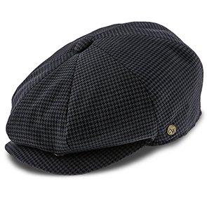 Oxford - Walrus Hats Navy/Green Houndstooth Polyester 8 Panel Newsboy Cap Newsboy - Tophatter Daily Deals