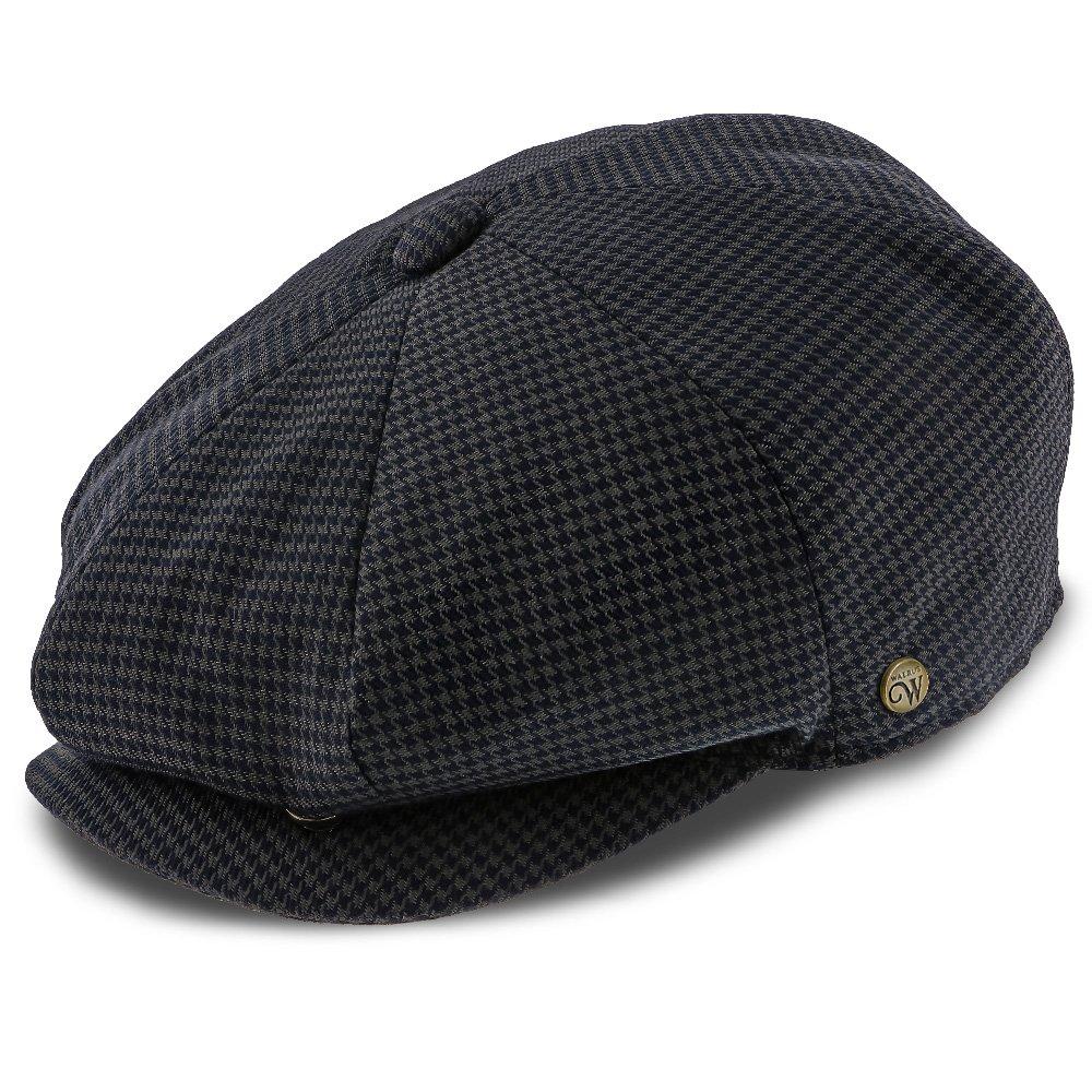 Oxford - Walrus Hats Navy/Green Houndstooth Polyester 8 Panel Newsboy Cap Newsboy - Tophatter Daily Deals